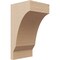 Ekena Millwork 4"W x 4"D x 8"H Wide Moab Rough Cedar Woodgrain TimberThane Corbel, Primed Tan CORUR04X04X08MOARCPR - alternate 1